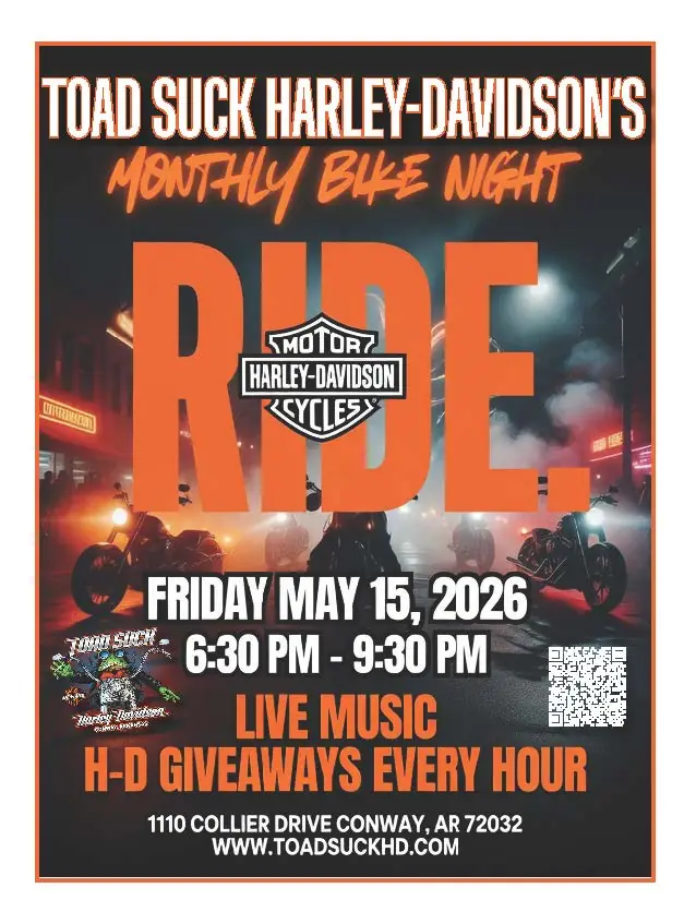 Bike Night, May, event campaign designed in house by Secret Squirrel Ent. Group