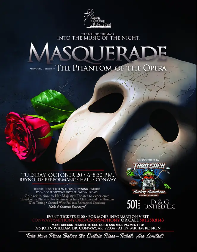 Masquerade, event poster designed in house by Secret Squirrel Ent. Group