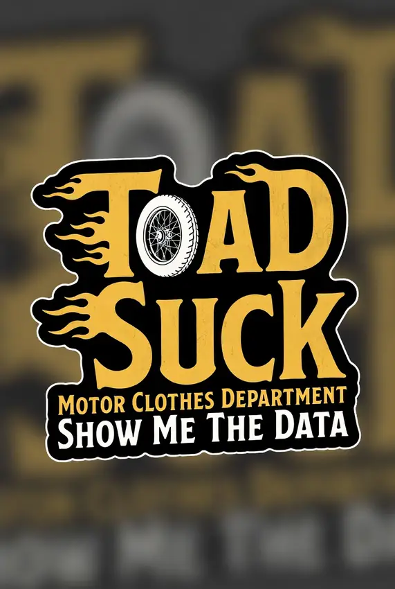 Show Me The Data, Motor Clothes, brand mark designed in house by Secret Squirrel Ent. Group