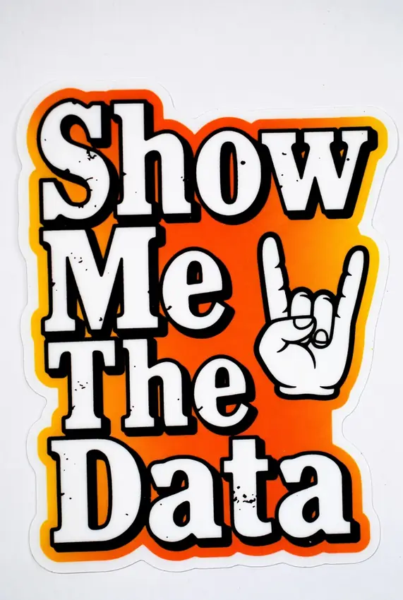 Show Me The Data, brand mark designed in house by Secret Squirrel Ent. Group
