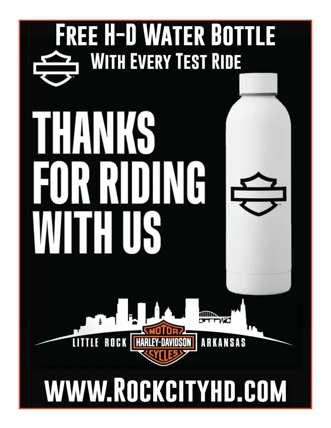 Rock City Harley-Davidson, water bottle label designed in house by Secret Squirrel Ent. Group