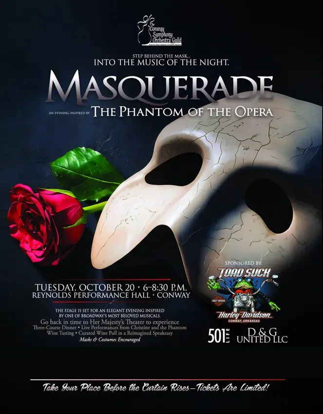 Masquerade, event poster designed in house by Secret Squirrel Ent. Group